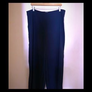 Lou and grey side zip georgette wide leg pant